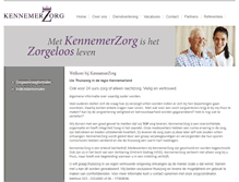 Tablet Screenshot of kennemerzorg.nl
